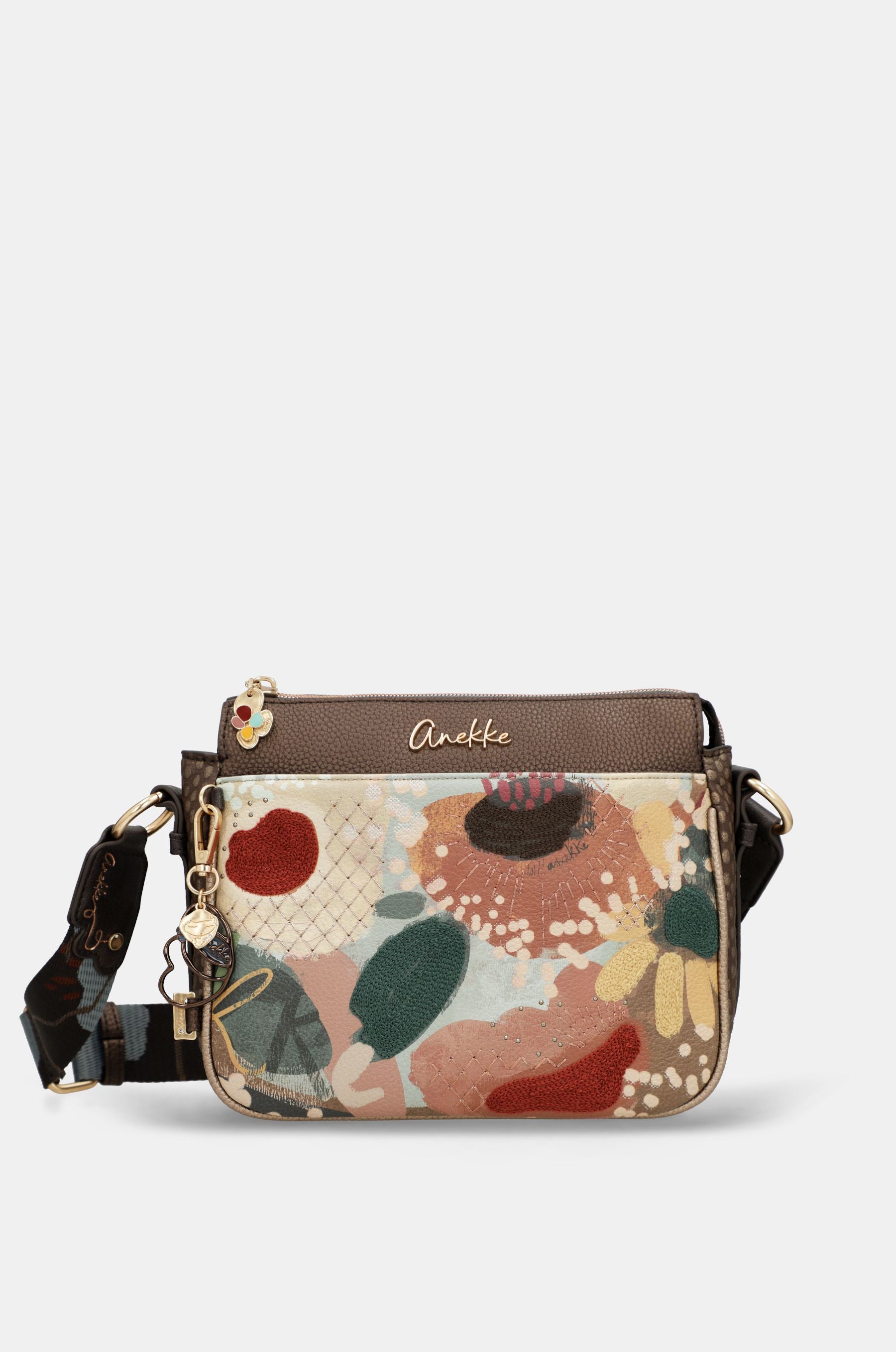 Bandolera compacta ilustrada · Anekke · multicolor