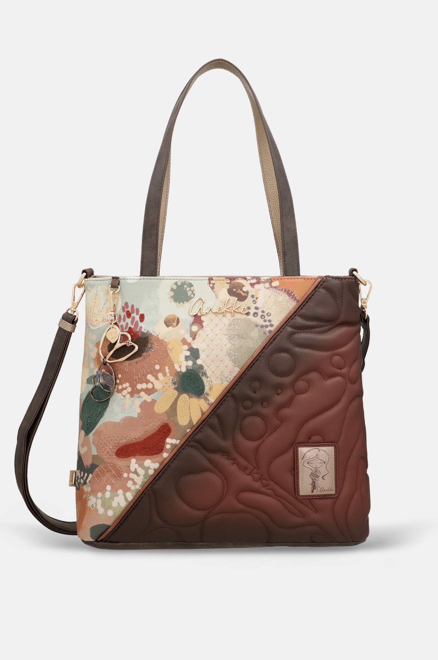 Bolso de hombro ilustrado · Anekke · multicolor