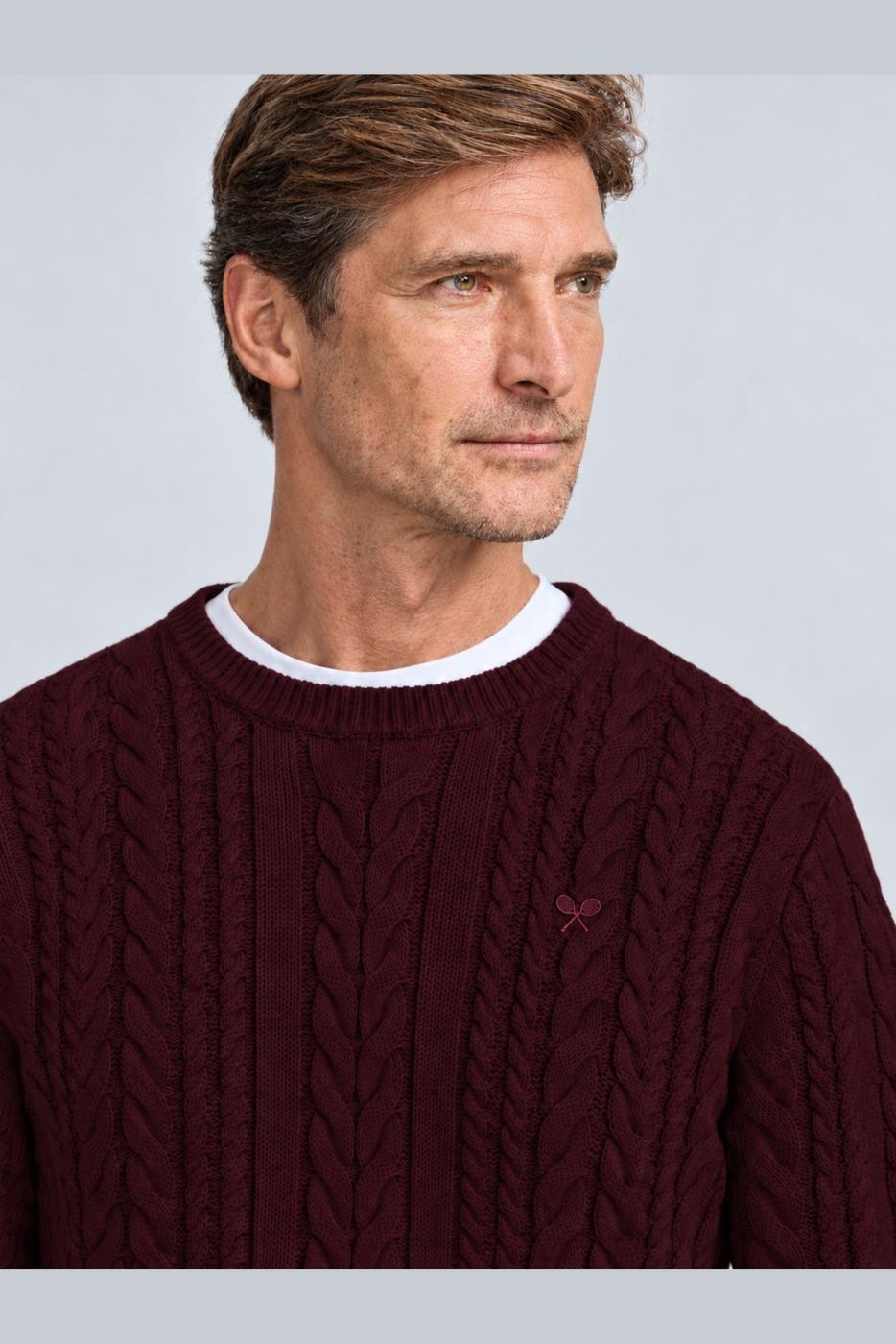 Jersey ochos burdeos · Silbon
