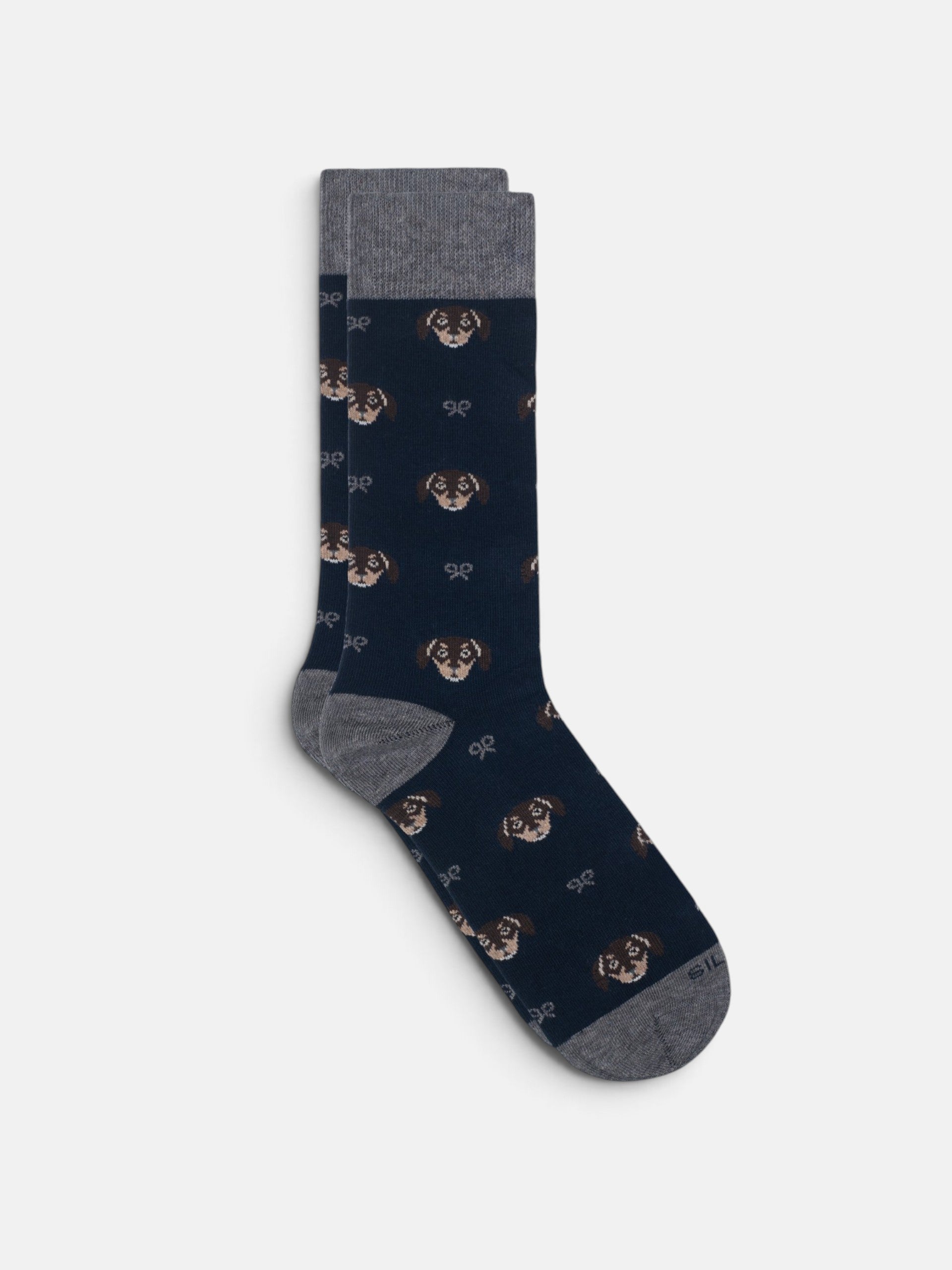 Calcetín dog raquetas gris · Silbon