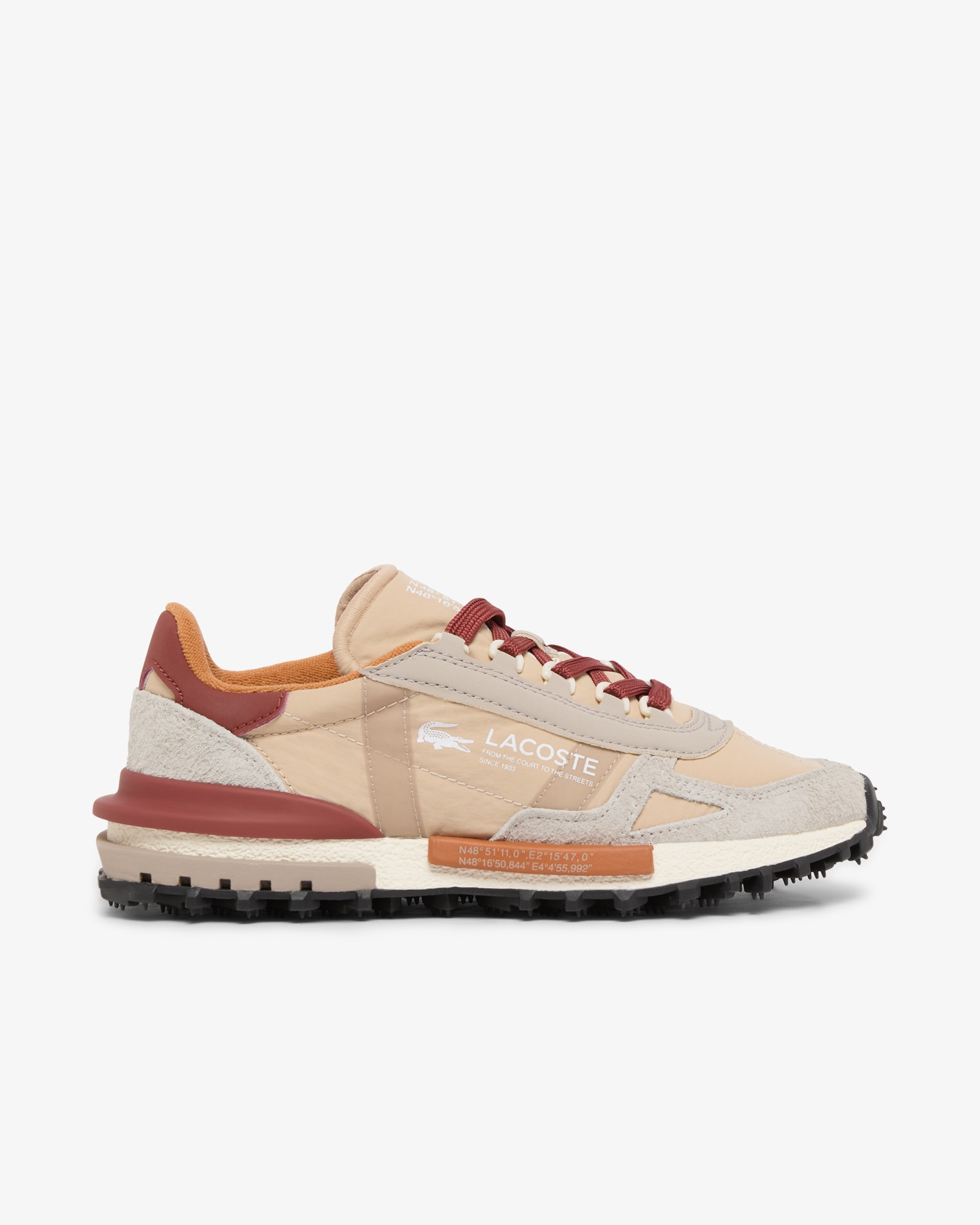 Zapatillas urbanas bicolor · Lacoste · gris y beige