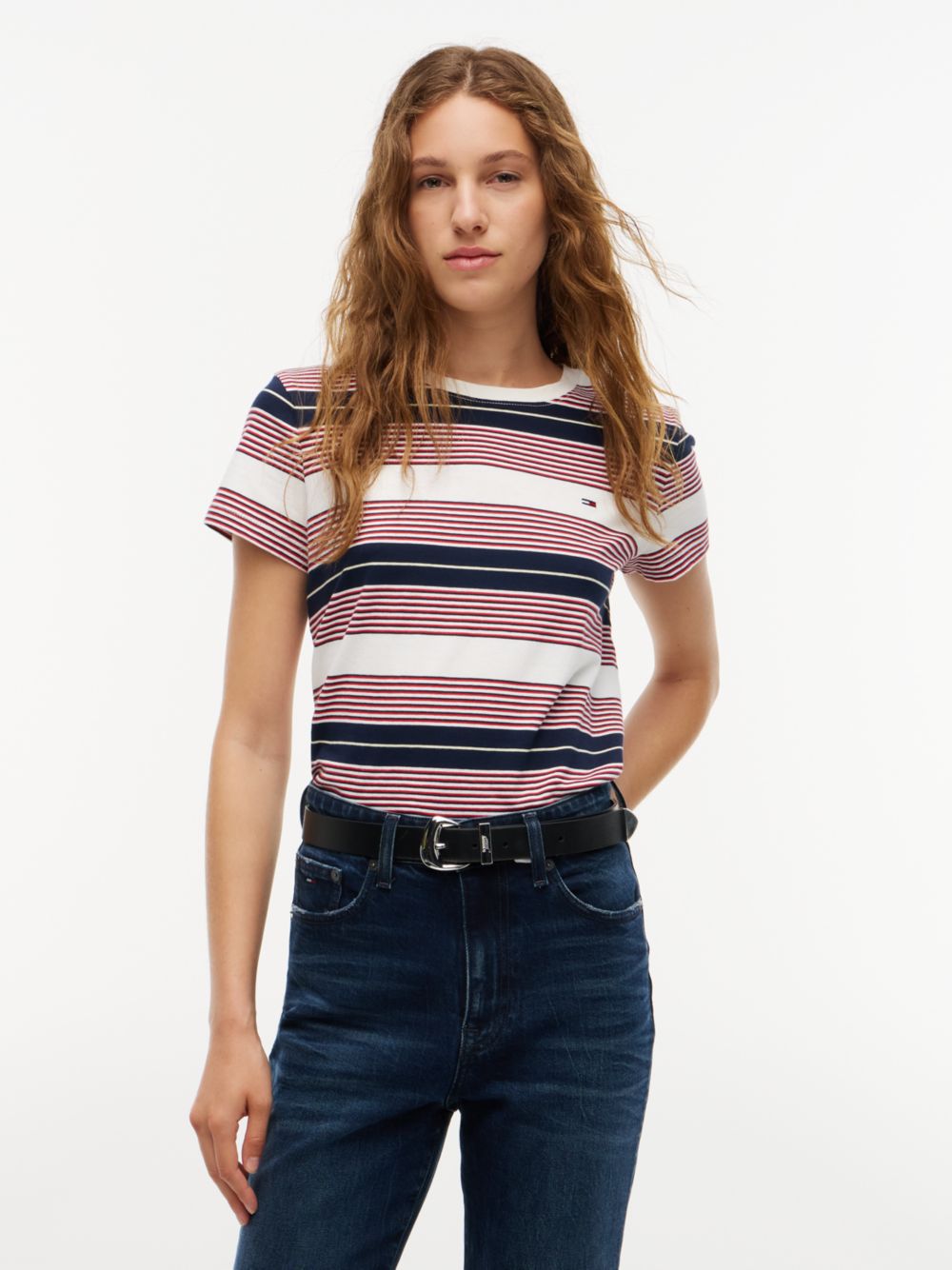 Camiseta de rayas · Tommy Hilfiger · Blanco, rojo y azul